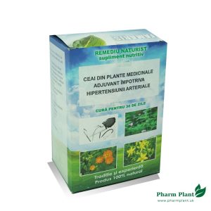 Ceai din plante medicinale adjuvant împotriva hipertensiunii arteriale